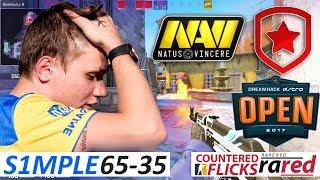 s1mple 65-35 / NaVi vs Gambit / DreamHack Open Winter 2017 - Group A