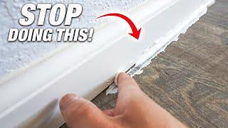 The SECRET To Caulking Baseboard To Floor Tip That Will Transform You From Beginner To PRO! DIY