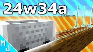 Minecarts are ACTUALLY GOOD now! - Minecraft 1.21.2 snapshot 24w34a