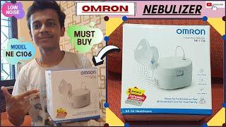 Omron NE C106 Ultra Compact & Low Noise Compressor Nebulizer Unboxing.