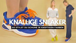 Frischer Herbst Style - knallige Sneaker stylisch kombinieren