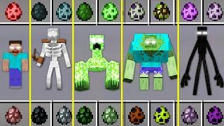 HOW SUMMON FROM EGGS MUTANT MOBS HEROBRINE SKELETON ZOMBIE ENDERMAN CREEPER HOW TO PLAY MINECRAFT