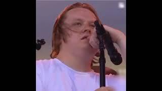 Beautiful Moment as Crowd Helps Lewis Capaldi Get Through Song (Description explains further)