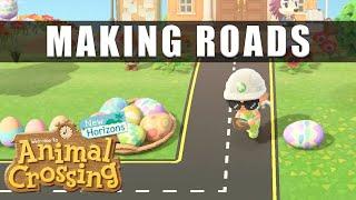 Animal Crossing New Horizons How to Make Roads - Roads custom design tutorial