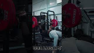 391 LBS X 5 BENCH PRESS! #motivation #fit #fitness #gym #gymmotivation #gymworkout #benchpress #abs