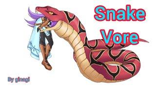 Snake vore eat girl #[V- ANIM 3]