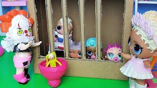 A4 CHALLENGE LEGO PRISON for kids in kindergarten lol lol surprise cartoons Darinelka