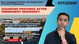 Changing Province after Permanent Residency