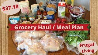 Frugal Living Grocery Haul Meal Plan