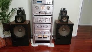 Pioneer spec system with technics 7070 speakers test