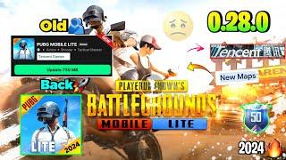 Pubg Lite Old 0.28.0 Tencent Back Update 2024 | Pubg Mobile Lite 0.28.0 Comeback Update 2024 