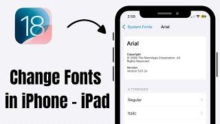 iOS 18 : How to Change System Font in iPhone - iPad | Change Font in iPhone