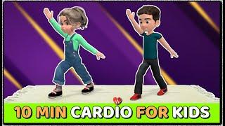 10 MIN FAT BURN - CARDIO EXERCISE FOR KIDS