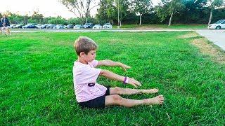 SITTING BACKFLIP BY 7 YEAR OLD !