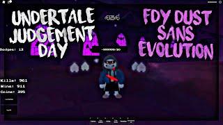 FDY Evolution Dust Sans Gamepass | Roblox Undertale Judgement Day