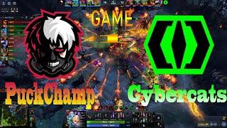 PUCKCHAMP VS CYBERCAT |BO3| |DPC 2023 WEU Winter Tour1  Division II | DOTA 2 NOOB highlights