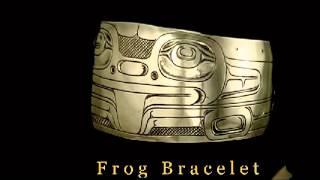 Frog Wide Sterling Silver Bracelet by Harold Alfred