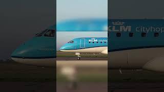 Close-Up Taxiing! - KLM Embraer E175 at Norwich Airport