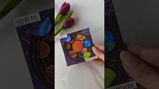 Cute handmade card #valentinesday #diy #easy #art #youtubeshorts