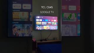 TCL C645 SMART TV AMAZING FEATURES  #shorts #tv #tcl #tclc645 #AI #voice #smarttv #googletv #tech