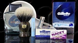  Бритье: Frank Shaving, Gillette TECH 1965, Pereira Shavery, Nacet, Feather Artist DX