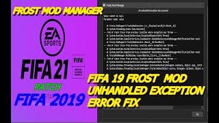 How To Fix Frosty Mod Manager unhandled exception error