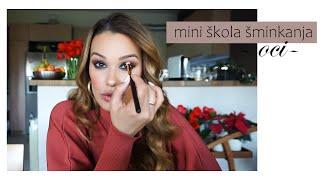 Mini škola šminkanja - ŠMINKANJE OČIJU ( korektivno/smokey eyes/u boji )