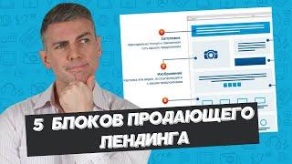 5 необходимых блоков продающего лендинга