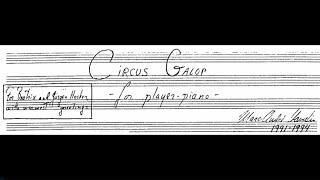 Marc-André Hamelin - Circus Galop for Player Piano (Manuscript Score)