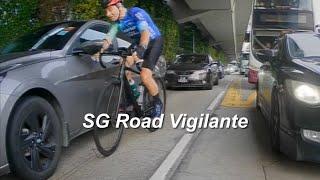 9oct2024  keppel road cyclist lane splitting crash & damaged vehicle