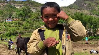 Wonder Kid in Village || awesome Drone Shots of Bima Myagdi