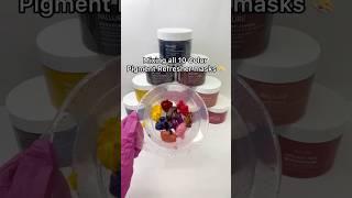 Mixing all 10 Color Pigment Refresher masks  #pallure #colormask #mixingcolors