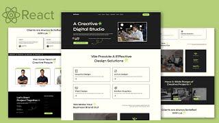  REACT JS TUTORIAL :  RESPONSIVE WEBSITE DESIGN PROJECT 2024