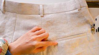 How to sew faux welt pocket neatly