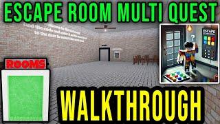 ESCAPE ROOM MULTI QUEST [ROOMS] FULL WALKTHROUGH (by RDX Games) - Roblox