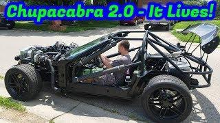 It's alive! Chupacabra 2.0, Quad Turbo Vette Kart MOVES!