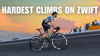 Top 5 HARDEST Climbs on Zwift