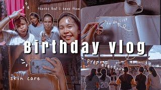 My birthday Vlog | journal with me, PYAP election, skincare Routine | aesthetic Vlog