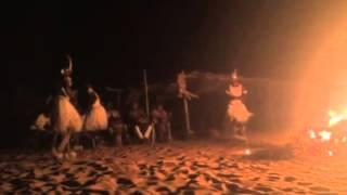 Exotic West African Christmas Beach Fire Dance