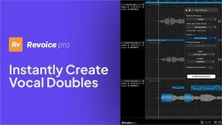 How To Instantly Create Vocal Doubles with Revoice Pro 5