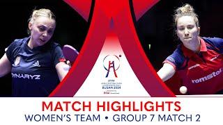 Andreea Dragoman (ROU) vs Sabina Surjan (SRB) | WT G7 - Match 2 | #ITTFWorlds2024