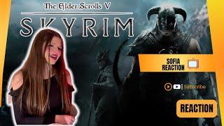 Girl's reaction | The Elder Scrolls V Skyrim   Official Trailer