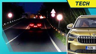 Matrix LED (2. Generation) im Skoda Kodiaq 2024 | Nachtfahrt mit Dynamic Light Assist