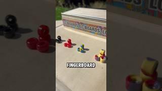 $1 VS $30 FINGERBOARD WHEELS #lcboards #fingerboard #fingerboarding #skate #skating #skateboard#diy