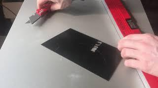 Как резать зеркальный полистирол? How to cut a mirror polystyrene?