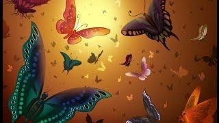   Мультик про бабочек с музыкой для малышей  Colourful butterflies for kids cartoon  