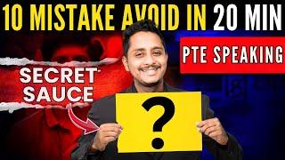 PTE Speaking: Secret Sauce - 10 Mistakes to Avoid in 20 Min!