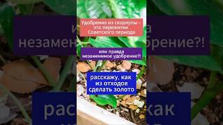 Удобрение из скорлупы - это пережитки Советского союза? Или правда незаменимое удобрение??!!  #сад