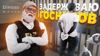 АЙБИШНИК САЖАЕТ ГОСНИКОВ НАРУШИТЕЛЕЙ ЗА РЕШОТКУ в GTA RP / MAJESTIC RP