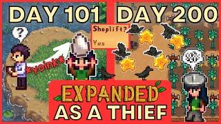 I played 200 days of Stardew Valley EXPANDED as a THIEF - Full 2nd Year